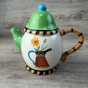 Certified International Lori Siebert Ceramic Teapot/Coffee Pot Sunflower